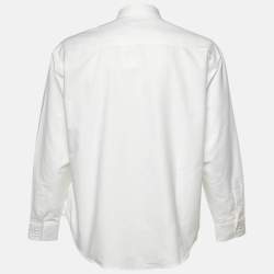 مملوكة مسبقًا Ami Alexandre Mattiussi White Cotton Long Sleeve Shirt M