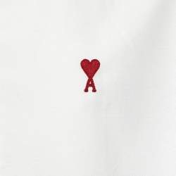 مملوكة مسبقًا Ami Alexandre Mattiussi White Cotton Long Sleeve Shirt M