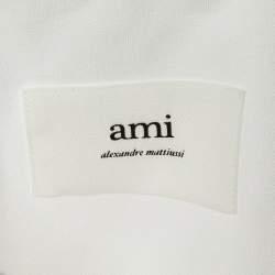 مملوكة مسبقًا Ami Alexandre Mattiussi White Cotton Long Sleeve Shirt M