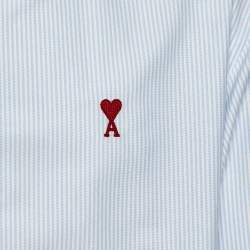 Pre Owned قميص أمي ألكسندر ماتيوسي قطن مخطط أزرق مقاس متوسط - ميديم