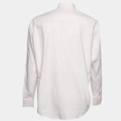 Pre Owned قميص أمي ألكسندر ماتيوسي قطن مخطط وردي بأزرار مقاس متوسط - ميديم