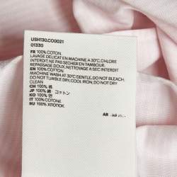 Pre Owned قميص أمي ألكسندر ماتيوسي قطن مخطط وردي بأزرار مقاس متوسط - ميديم