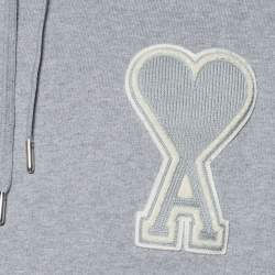 Pre Owned هودي قطن شعار مطرز رصاصي من أمي ألكسندر ماتياسي مقاس صغير - سمول