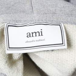 Pre Owned هودي قطن شعار مطرز رصاصي من أمي ألكسندر ماتياسي مقاس صغير - سمول