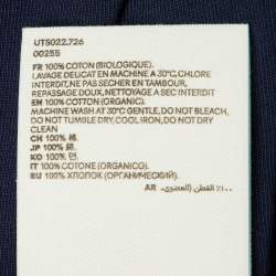 Pre Owned Ami Alexandre Mattiussi Blue Cotton Crew Neck T Shirt