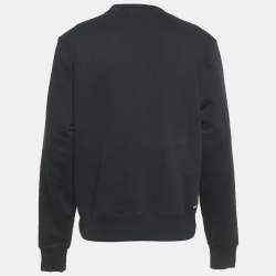 Amiri Black Cotton Knit Round Neck Sweatshirt M