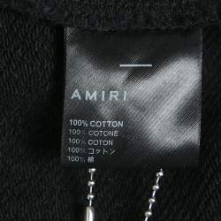 Amiri Black Cotton Knit Round Neck Sweatshirt M