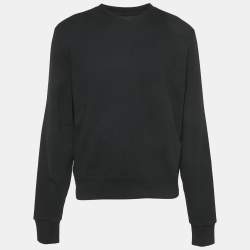 Amiri Black Cotton Knit Round Neck Sweatshirt M