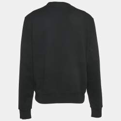 Amiri Black Cotton Knit Round Neck Sweatshirt M