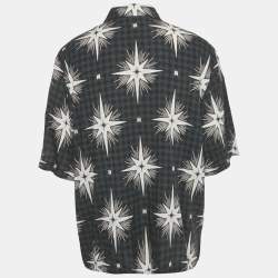 Pre Owned Amiri Starburst Print Crepe Button Front Camp Shirt XXL