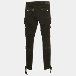Pre Owned Amiri Black Denim Tactical Cargo Pants S Waist 28"