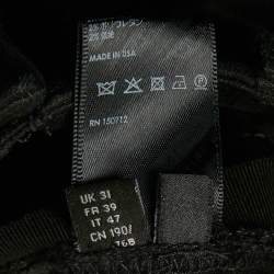 Pre Owned Amiri Black Denim Tactical Cargo Pants S Waist 28"