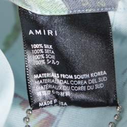 Amiri Multicolor Beverly Hills Print Silk Short Sleeve Hawaiian Shirt L
