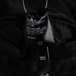 Pre Owned Amiri Blue Distressed Denim Reversible Trucker Bomber Jacket S