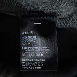 Pre Owned Amiri Military Green Cotton Slim-Fit Cargo Sweatpants XS