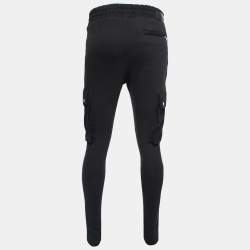 Amiri Black Cotton Cargo Sweatpants M