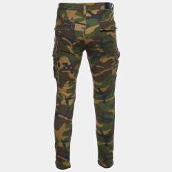 Pre Owned Amiri Green Camouflage Print Cotton Cargo Pants M