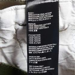 Pre Owned Amiri Green Camouflage Print Cotton Cargo Pants M