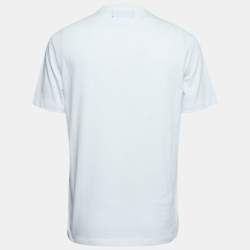 Amiri White Cotton Crystal Ball Print T-Shirt M
