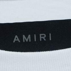 Amiri Black Cotton Bandana Rabbit Logo T-Shirt L