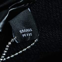 Pre Owned Amiri Black Cotton Logo Print Hoodie S