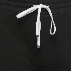 Amiri Black Cotton Logo Print Joggers S