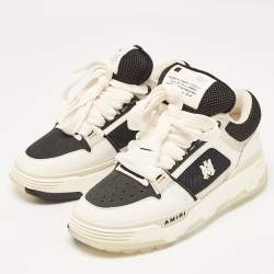 Amiri White/Black Leather and Mesh MA1 Sneakers Size 41