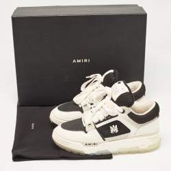 Amiri White/Black Leather and Mesh MA1 Sneakers Size 41