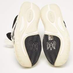 Amiri White/Black Leather and Mesh MA1 Sneakers Size 41