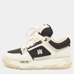 Amiri White/Black Leather and Mesh MA1 Sneakers Size 41