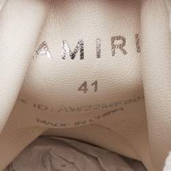 Pre Owned Amiri Black/White Canvas MA Court Sneakers Size 41