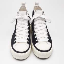 Pre Owned Amiri Black/White Canvas MA Court Sneakers Size 41