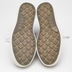 Pre Owned Amiri Black/White Canvas MA Court Sneakers Size 41