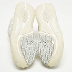 Pre Owned Amiri MA1 Size 42 Off White Leather and Mesh Low Top Sneakers