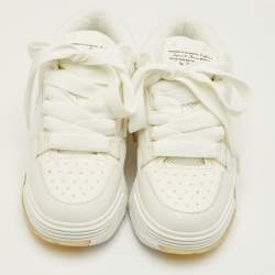 مملوكة مسبقًا Amiri MA-1 Size 42 White Leather, Mesh and Suede Lace Up Sneakers