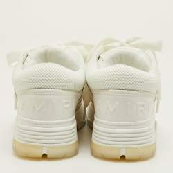 مملوكة مسبقًا Amiri MA-1 Size 42 White Leather, Mesh and Suede Lace Up Sneakers