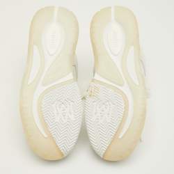 مملوكة مسبقًا Amiri MA-1 Size 42 White Leather, Mesh and Suede Lace Up Sneakers