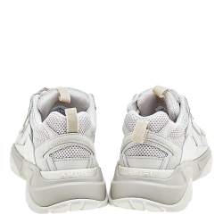 Pre Owned Amiri Warm Grey Suede And Leather Bone Runner Low Top Sneakers Size 44