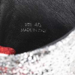 Amiri Multicolor Glitter And Leather High Top Sneakers Size 40