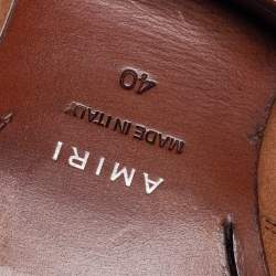 Amiri Brown Suede Wyatt Jodhpur Ankle Boots Size 40