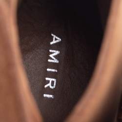 Amiri Brown Suede Wyatt Jodhpur Ankle Boots Size 40