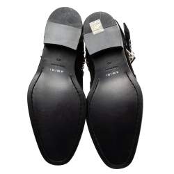Amiri Black Suede Jodhpur Chain Ankle Boots Size 40 