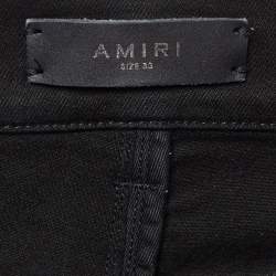 Amiri Black Distressed Denim Jeans M Waist 33"