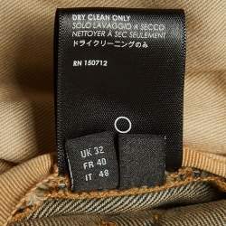 Pre Owned Amiri Navy Blue Distressed Denim Skinny Jeans M Waist 31"