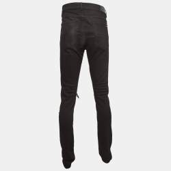 Pre Owned Amiri Black Distressed Denim Jeans XL Waist 36"