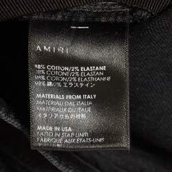 Amiri Black Washed & Distressed Denim Jeans L Waist 34"