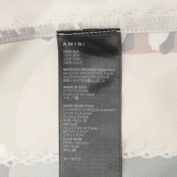 Amiri Multicolor Camouflage Print Silk Shirt L