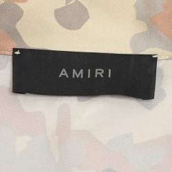 Amiri Multicolor Camouflage Print Silk Shirt L