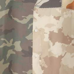Amiri Multicolor Camouflage Print Silk Shirt L