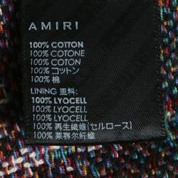 Amiri Green Palm Jacquard Hoodie S